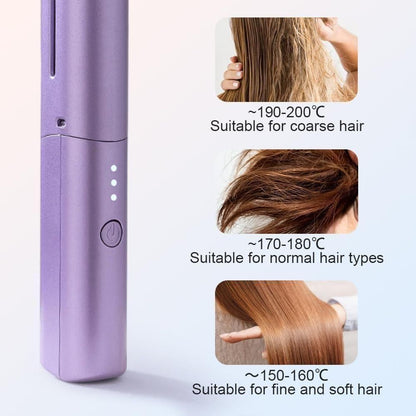 Mini Cordless Hair Straightener Comb | Quick Styling Anytime, Anywhere